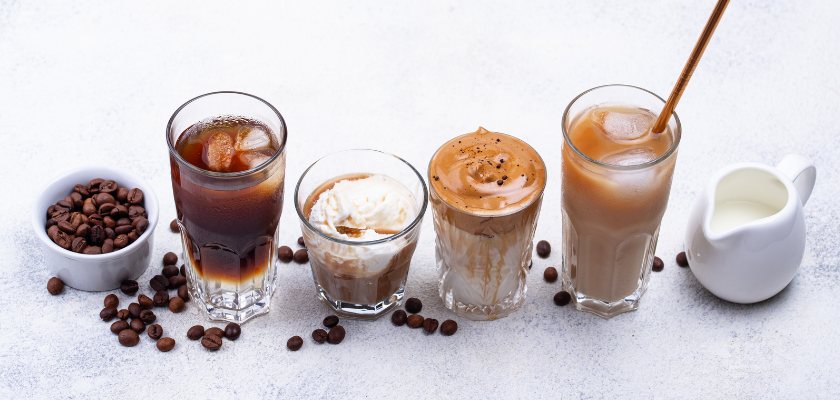 Vrste ledenih kava. Cold brew, Frappuccino, Dalgona i druge.