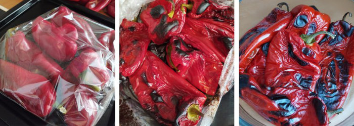 pećenje paprike u vrećicama za pećenje za bakin ajvar