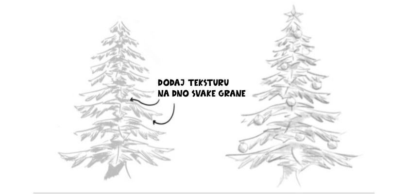 Kako najbrže nacrtati bor? 2