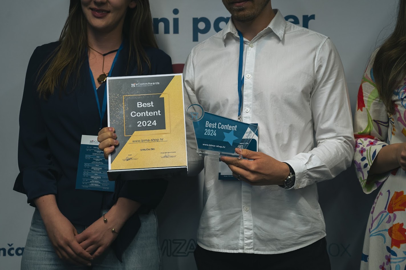 Bima web shop - Mihael Kunac, Goran Peremin - nagrada za najbolji content