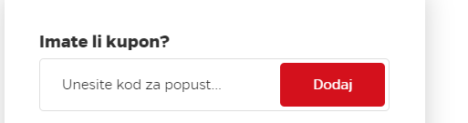 Gdje upisati Bima kupon kod?