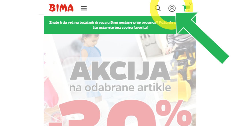 upute za registraciju korisnika na bima shop