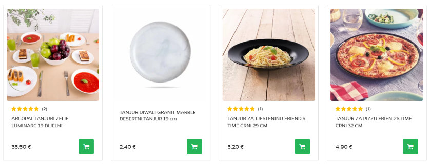 tanjuri za tjesteninu u Bimi