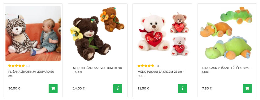Plišane igračke / plišanci Plišane igračke / plišanci