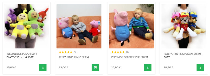 Plišanci s različitim emocijama