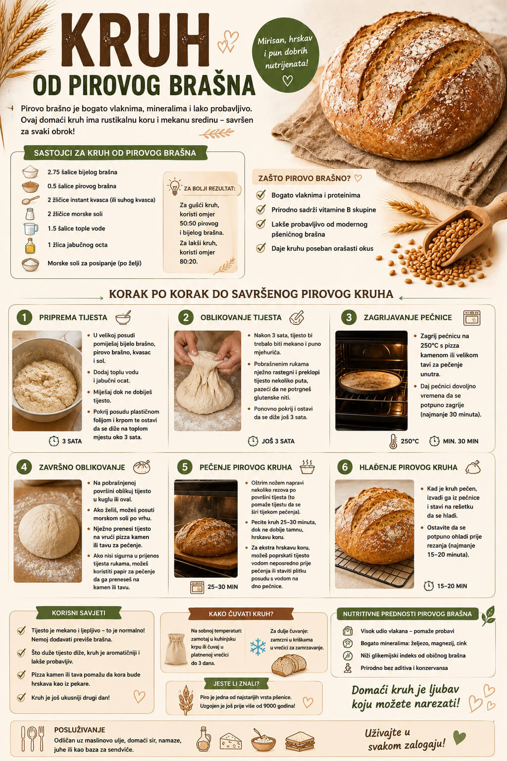 kruh od pirovog brašna