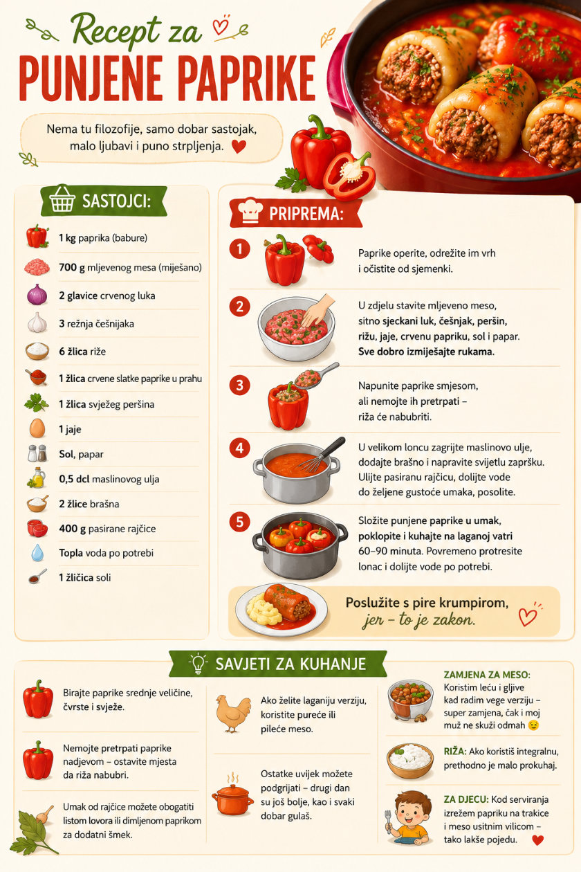 punjene paprike recept infografika bima shop