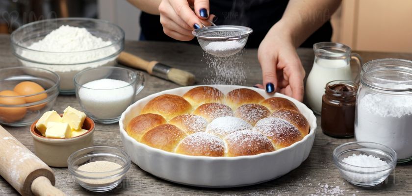 buhtle se mogu namazati otopljenim maslacem i posuti šećerom u prahu