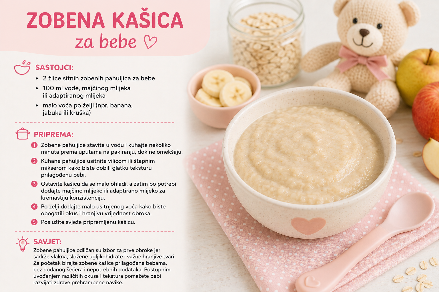 Zobena kašica za bebe