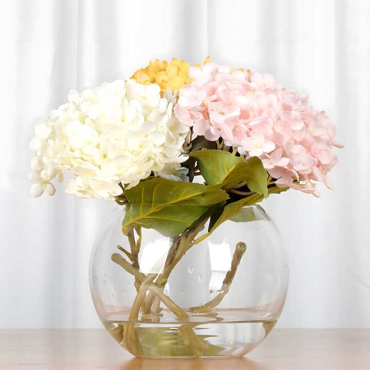 STAKLENA VAZA KUGLA FLORA - BOTANICA 16 CM