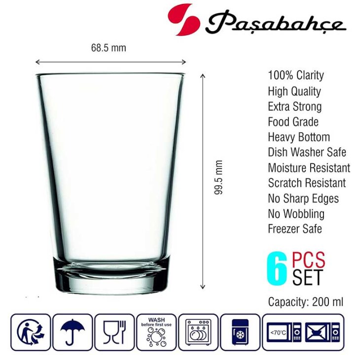 ČAŠE ALANYA SET 6/1 200 ML