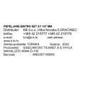 PEPELJARE BISTRO SET 2/1 107 MM