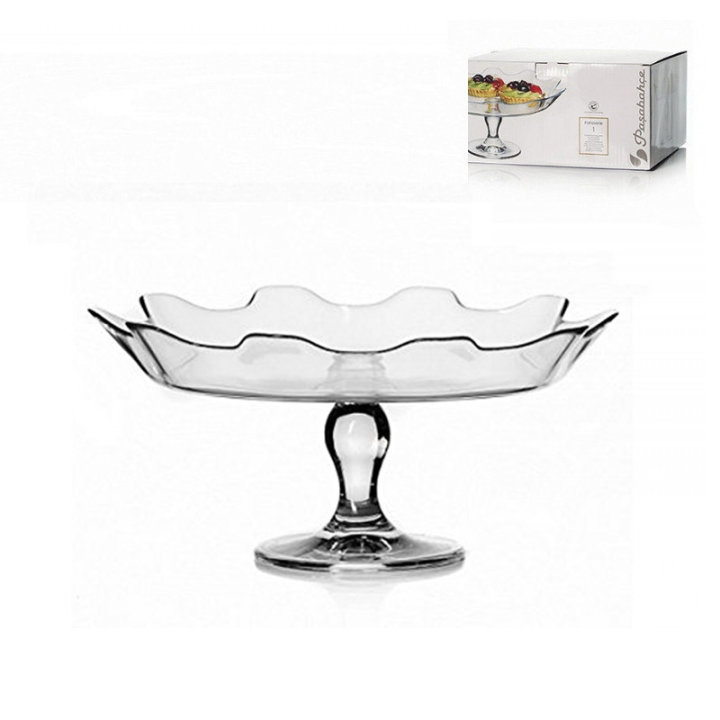 TACNA STAKLENA NA STALKU SPLASH 32 CM