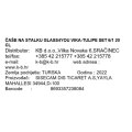TULIPE STAKL.ČAŠE 6/1 200 ML