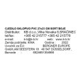 CJEDILO SKLOPIVO PVC 27x23 CM SORT BOJE
