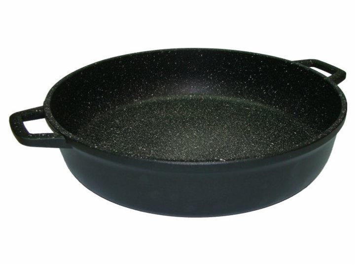 POSUDA ZA KUHANJE ALU-GUSS SA POKLOPCEM 2 DRŠKE 36cm - PIERRESTONE PRE
