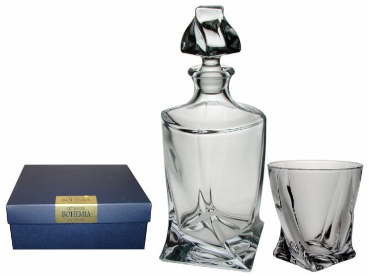 WHISKEY SET KRISTALIN 6+1 QUADRO