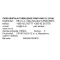 ČAŠE ZA CRNO VINO 2/1 570 ml TURBULENCE KRISTALIN