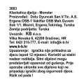 KLACKALICA MONSTER 80,5x43x43 CM