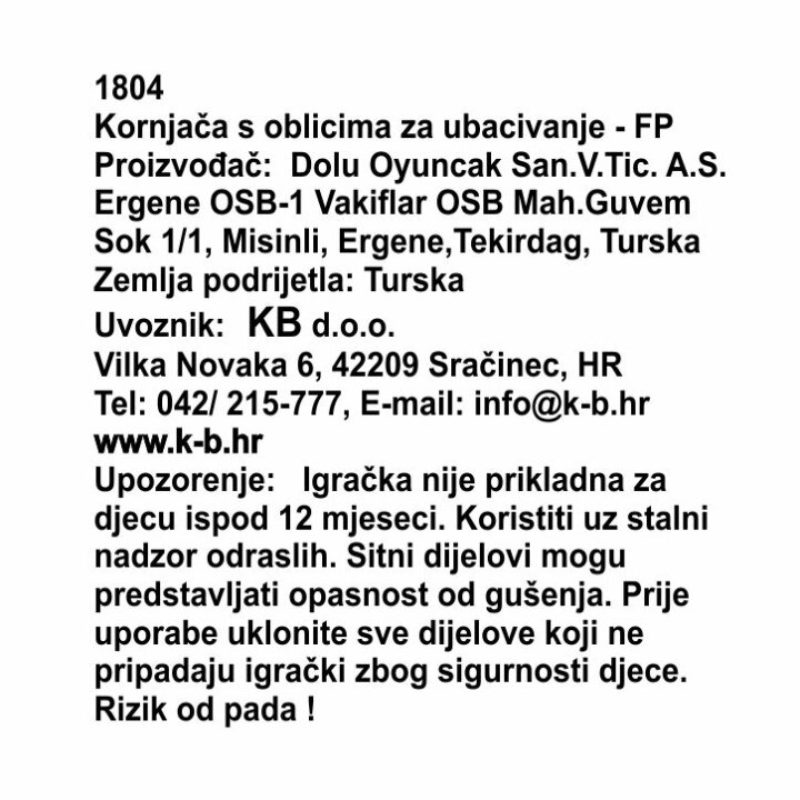 KORNJAČA DIDAKTIČKA FISHER PRICE