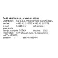 ČAŠE ZA VINO KRISTALIN 6/1 350ml LILLY
