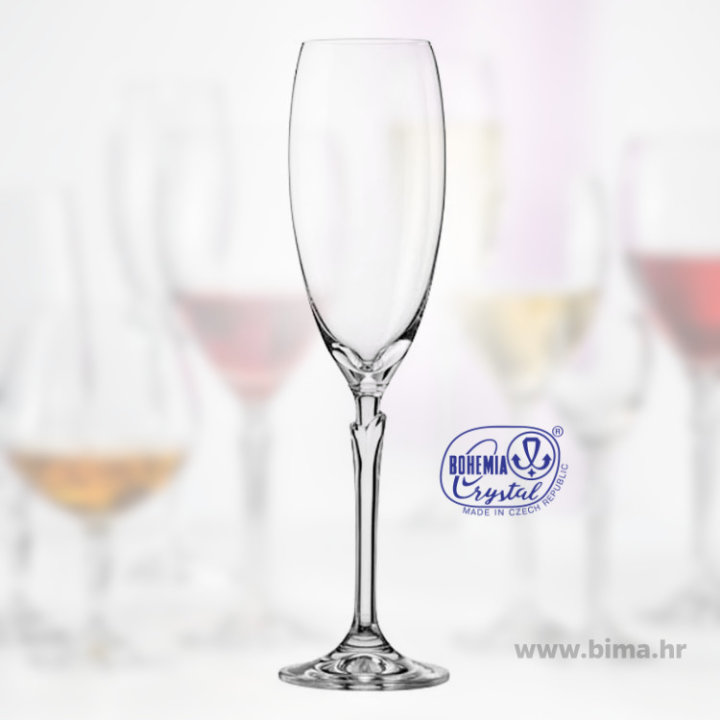 ČAŠE KRISTALIN ŠAMPANJAC 6/1 220 ML LILLY