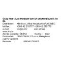 ČAŠE ZA  SOK KRISTALIN 6/1 350 ML RAINBOW