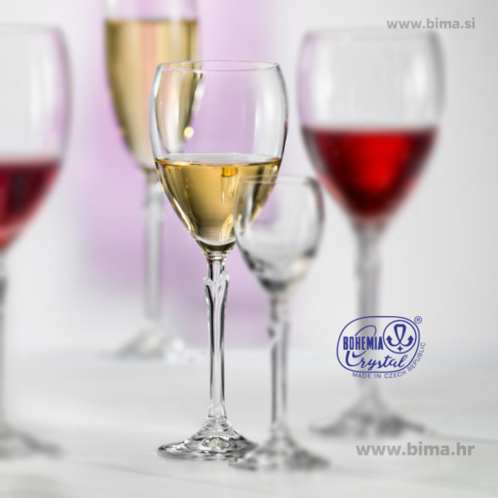 ČAŠE KRISTALIN VINO 6/1 250ml LILLY