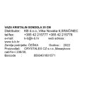 VAZA KRISTALIN 20cm GONDOLA