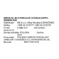 SERVIS ZA JELO PORCULAN 18/1 SREBRNI RUB HAPPA