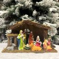BOŽIĆNE JASLICE SA 8 FIGURA 30,5x20x11 CM