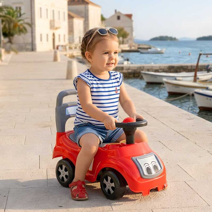 DJEČJA GURALICA - AUTO CRVENI SIT'N RIDE