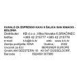 KUHALO ZA ESPRESSO KAVU 6 ŠALICA SAN IGNACIO - BOLONIA