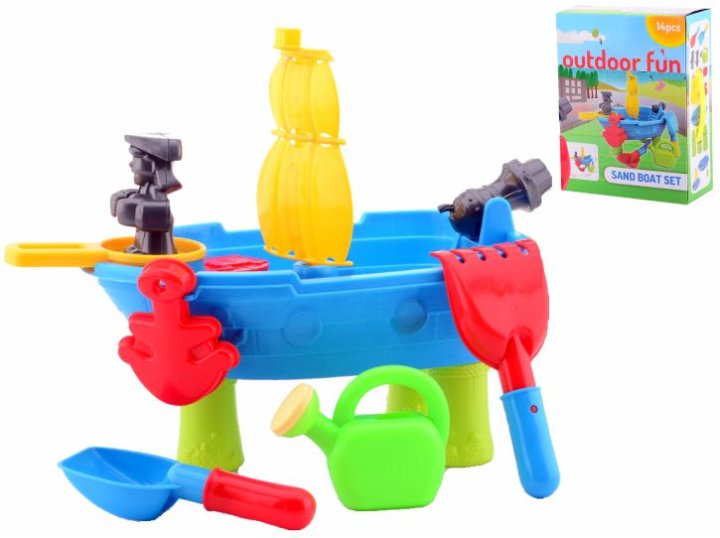 PJEŠČANIK SET GUSARSKI BROD 14 DJELNI 38,5x29 CM