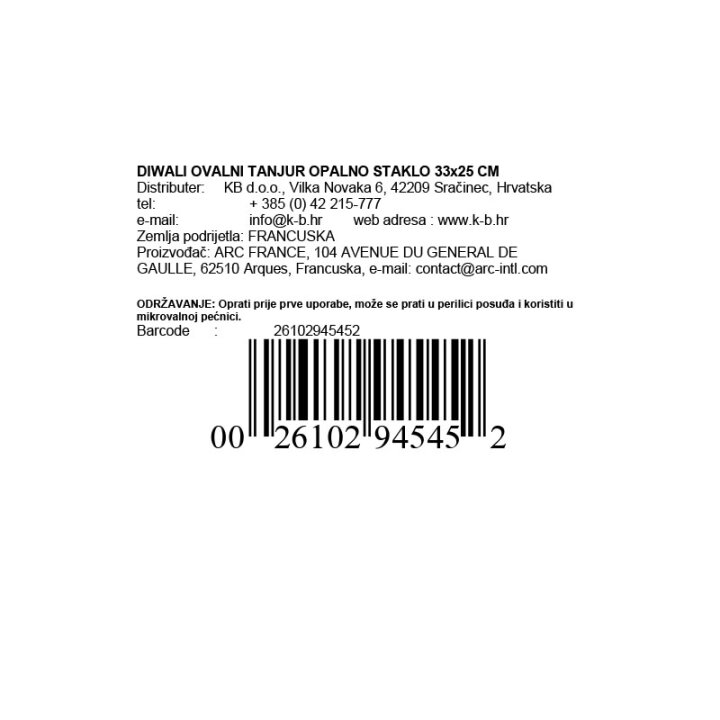 ŠALICE ZA KAVU 6/1 220 ML CARINE CRNO-BIJELE