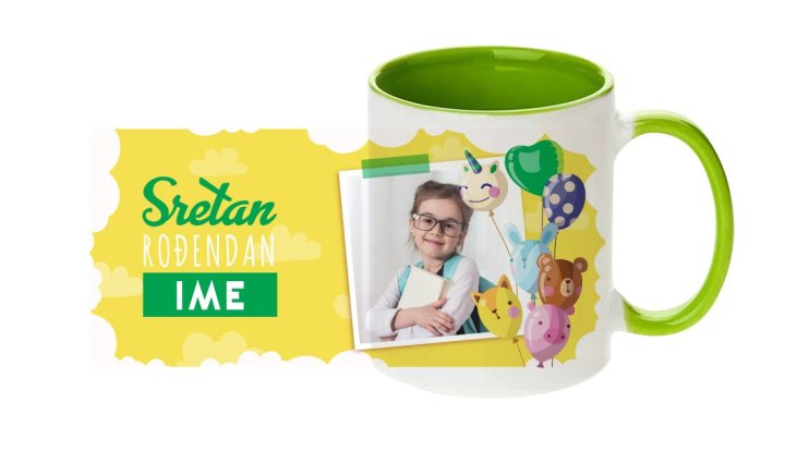 UNIKATNA ŠALICA S VAŠIM SLIKAMA PO NARUDŽBI