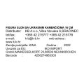 FIGURA SLON SA UKRASNIM KAMENČIĆIMA 16 CM