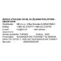 BOČICA STAKLENA 500 ML SA ZELENIM POKLOPCEM - DEKOR SOVE