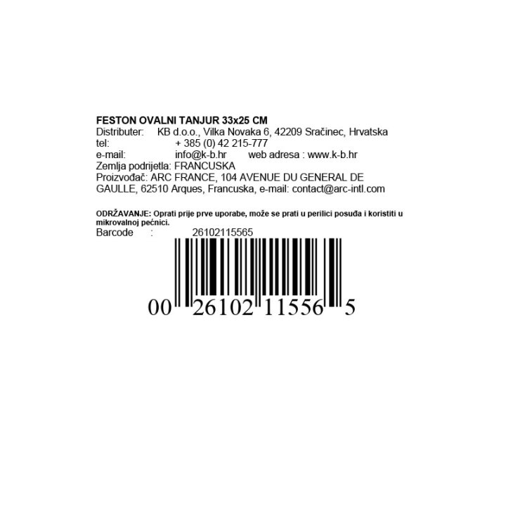 OVAL FESTON TANJUR 33x25 CM