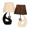 LAMPICA NOĆNA SKULPTURA CRNA I BIJELA 42 CM