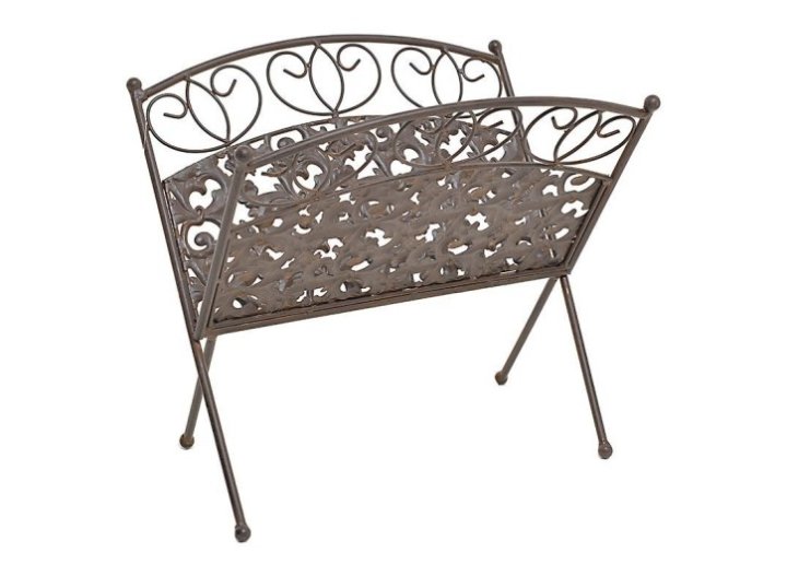 STALAK ZA NOVINE METALNI 38x29x37 CM SMEĐA BOJA