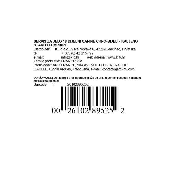 CARINE TANJUR PLITKI CRNI 26 CM