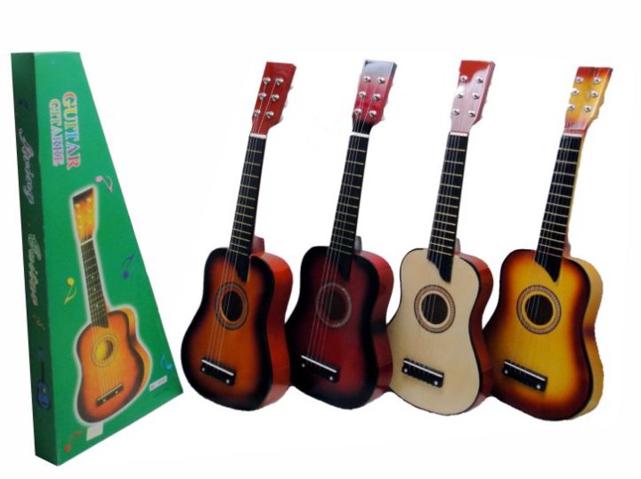 GITARA DJEČJA DRVENA 64 CM SORT