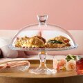 TACNA STAKLENA NA STALKU S POKLOPCEM PATISSERIE 32,2 CM
