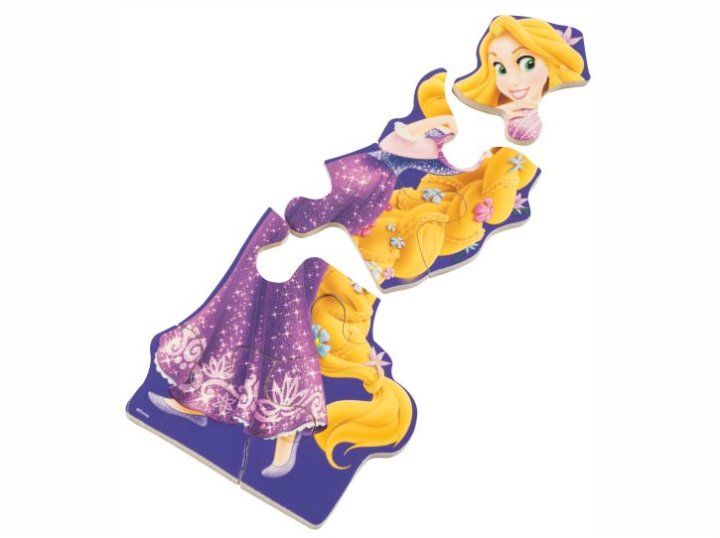 PRINCESS ZLATOKOSA PUZZLE DRVENE 6 DJELNE 19x10 CM