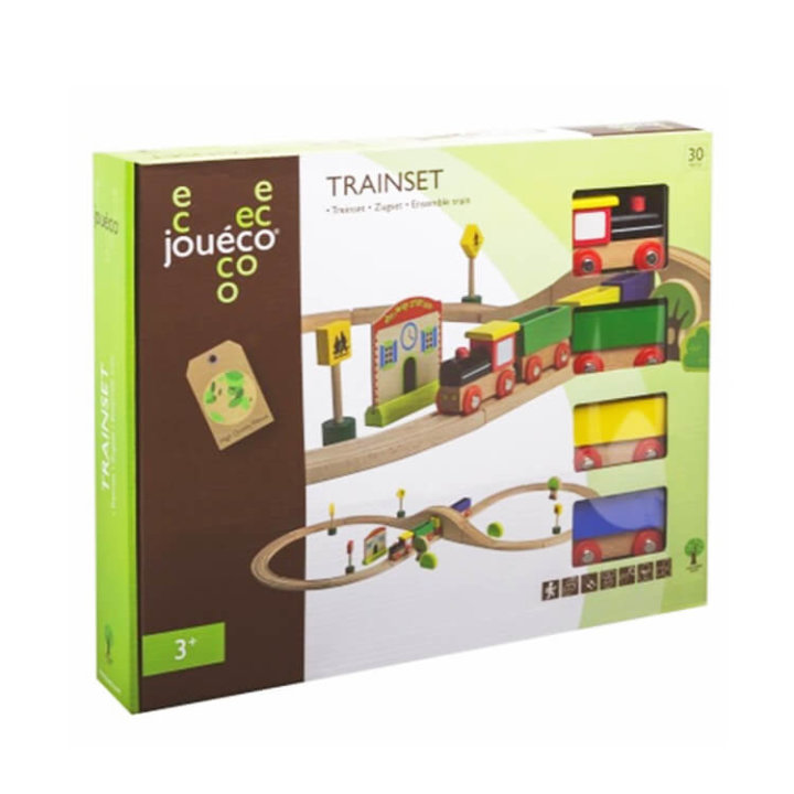 VLAK SET DRVENI JOUECO