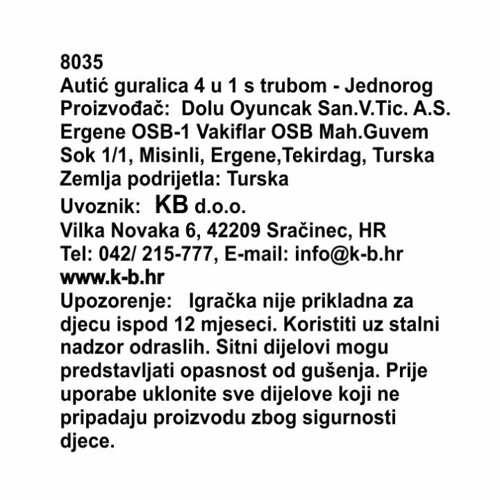 GURALICA LJULJAČKA AUTO 4u1 - STEP CAR 46x84x87 CM