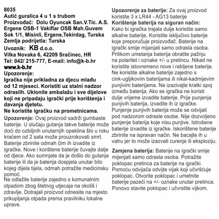 GURALICA LJULJAČKA AUTO 4u1 - STEP CAR 46x84x87 CM