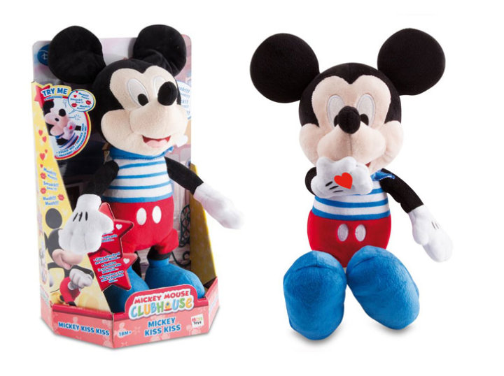 MICKEY MOUSE KISS KISS PLIŠANI 30 CM - MUZIČKI