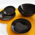 19 delni set krožnikov Harena črni